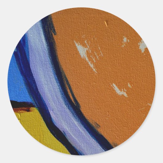 Komposition #1A von Michael Moffa Runder Aufkleber (Vorderseite)