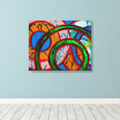 Komposition #20 von Michael Moffa Leinwanddruck (Insitu (Holzboden))