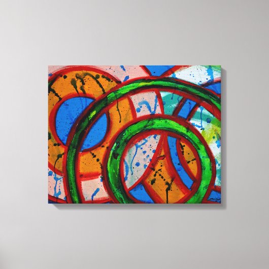 Komposition #20 von Michael Moffa Leinwanddruck (Vorderseite)