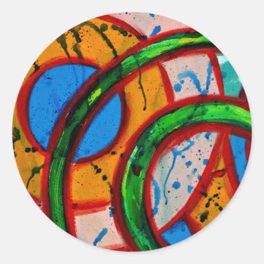 Komposition #20 von Michael Moffa Runder Aufkleber (Vorderseite)