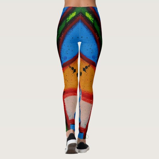 Komposition #20A von Michael Moffa Leggings (Rückseite)