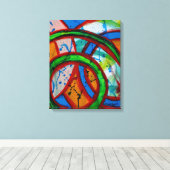 Komposition #20B von Michael Moffa Leinwanddruck (Insitu (Holzboden))