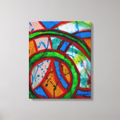 Komposition #20B von Michael Moffa Leinwanddruck (Vorderseite)