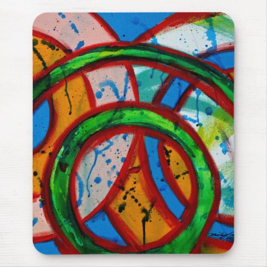 Komposition #20B von Michael Moffa Mousepad (Vorne)