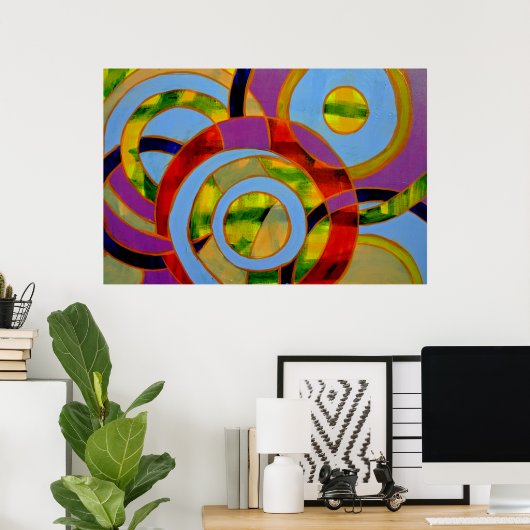 Komposition #21 von Michael Moffa Poster (Heimbüro)