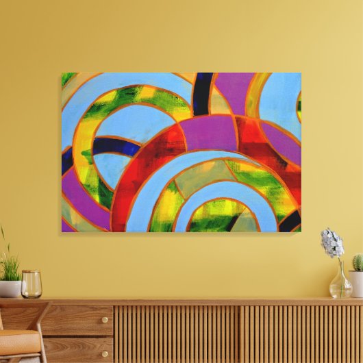 Komposition #21A von Michael Moffa Leinwanddruck (Insitu (Wohnzimmer))