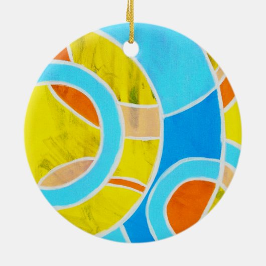 Komposition #23 von Michael Moffa Keramik Ornament (Hinten)