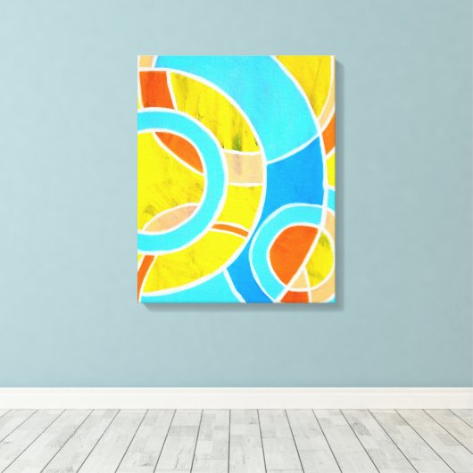 Komposition #23 von Michael Moffa Leinwanddruck (Insitu (Holzboden))