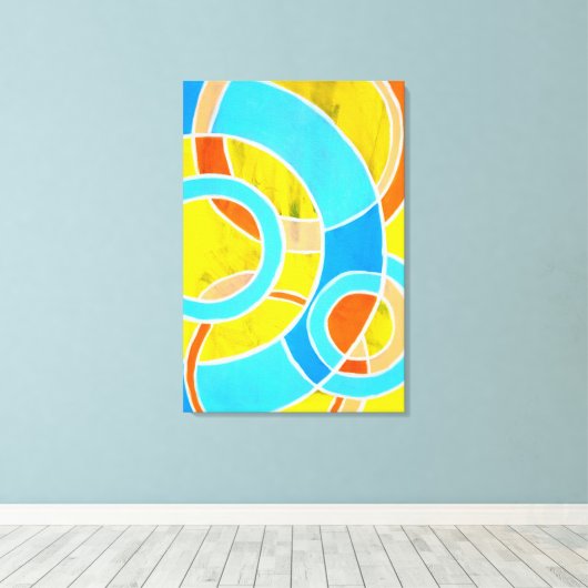 Komposition #23 von Michael Moffa Leinwanddruck (Insitu (Holzboden))