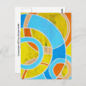 Komposition #23 von Michael Moffa Postkarte (Vorne/Hinten)