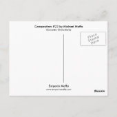 Komposition #23 von Michael Moffa Postkarte (Rückseite)