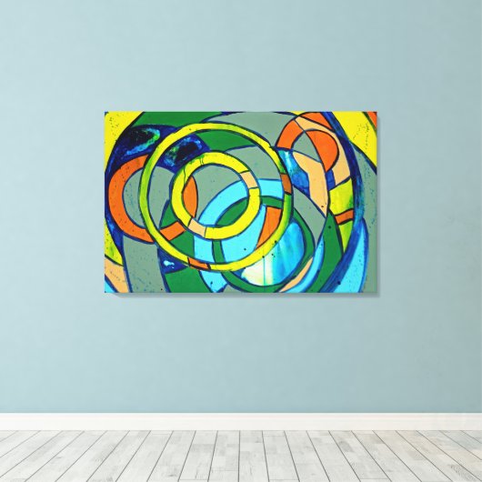 Komposition #26 von Michael Moffa Leinwanddruck (Insitu (Holzboden))