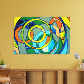 Komposition #26 von Michael Moffa Leinwanddruck (Insitu (Wohnzimmer))