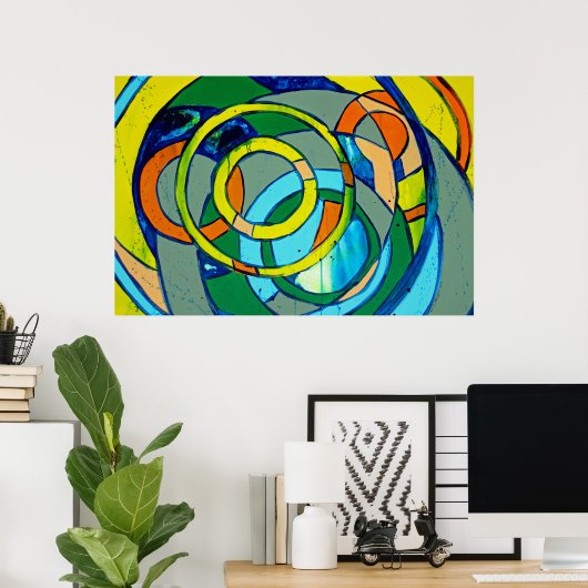 Komposition #26 von Michael Moffa Poster (Heimbüro)