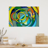 Komposition #26 von Michael Moffa Poster (Küche)