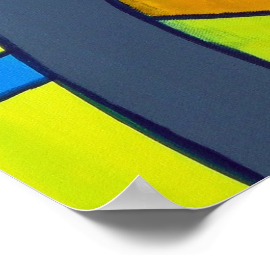 Komposition #28 von Michael Moffa Poster (Ecke)