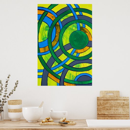 Komposition #28 von Michael Moffa Poster (Küche)