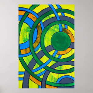 Komposition #28 von Michael Moffa Poster