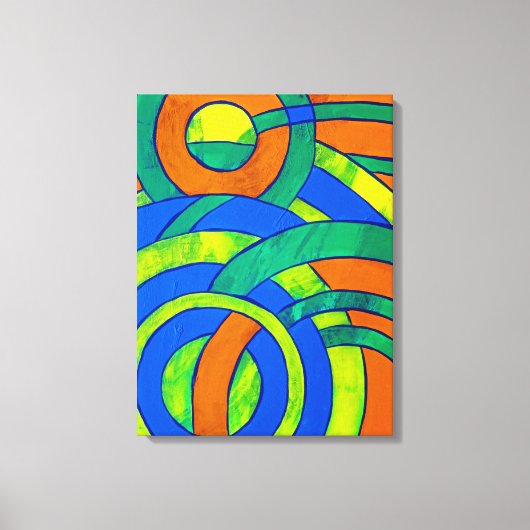 Komposition #30 von Michael Moffa Leinwanddruck (Vorderseite)