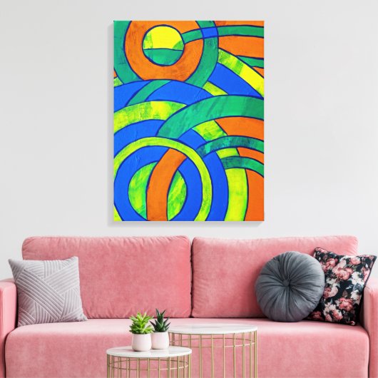 Komposition #30 von Michael Moffa Leinwanddruck (Insitu (Wohnzimmer))