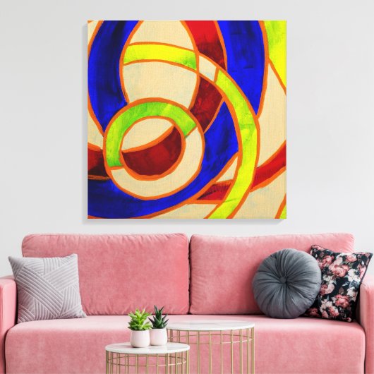 Komposition #31 von Michael Moffa Leinwanddruck (Insitu (Wohnzimmer))