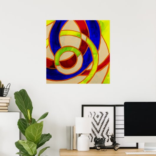 Komposition #31 von Michael Moffa Poster (Heimbüro)