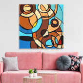 Komposition #32 von Michael Moffa Leinwanddruck (Insitu (Wohnzimmer))