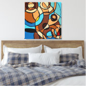 Komposition #32 von Michael Moffa Leinwanddruck (Insitu (Schlafzimmer))