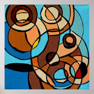 Komposition #32 von Michael Moffa Poster