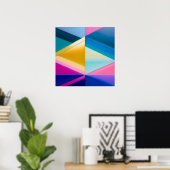 Komposition 356 - Leinwand Art Print Poster (Heimbüro)