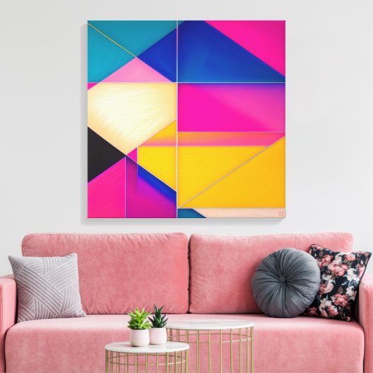 Komposition 57 - Leinwand Art Print (Insitu (Wohnzimmer))