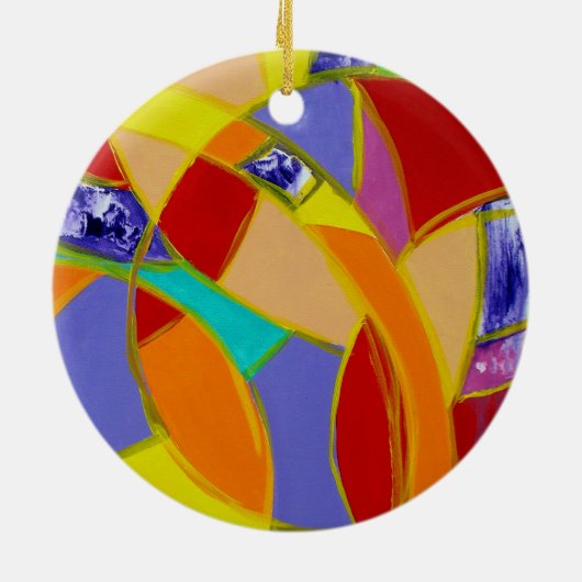 Komposition #5 von Michael Moffa Keramik Ornament (Hinten)