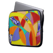 Komposition #5 von Michael Moffa Laptopschutzhülle (Vorderseite Links)