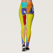 Komposition #5 von Michael Moffa Leggings (Rückseite)