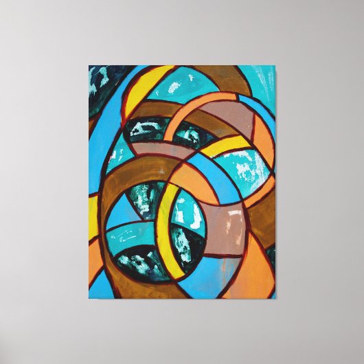 Komposition #8 Trio von Michael Moffa Leinwanddruck (Vorderseite)