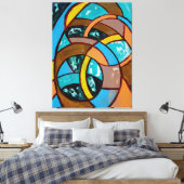 Komposition #8 von Michael Moffa Leinwanddruck (Insitu (Schlafzimmer))