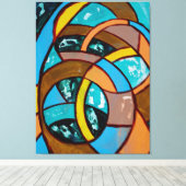 Komposition #8 von Michael Moffa Leinwanddruck (Insitu (Holzboden))