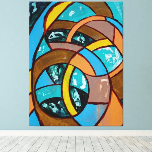 Komposition #8 von Michael Moffa Leinwanddruck (Insitu (Holzboden))