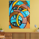 Komposition #8 von Michael Moffa Leinwanddruck (Insitu (Wohnzimmer))