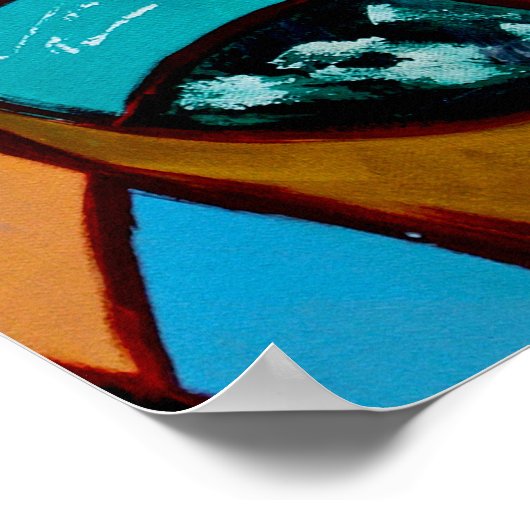 Komposition #8 von Michael Moffa Poster (Ecke)