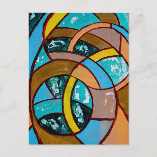 Komposition #8 von Michael Moffa Postkarte (Vorderseite)