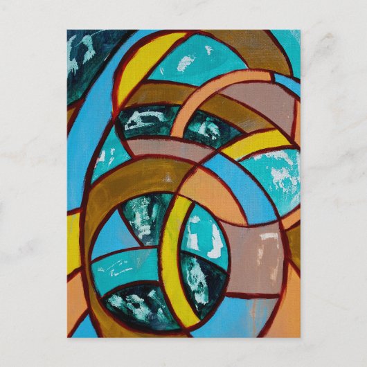 Komposition #8 von Michael Moffa Postkarte (Vorderseite)