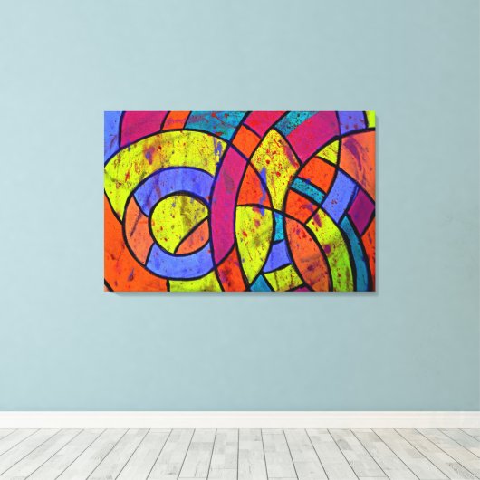 Komposition #9 von Michael Moffa Leinwanddruck (Insitu (Holzboden))