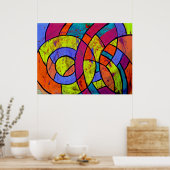 Komposition #9 von Michael Moffa Poster (Küche)