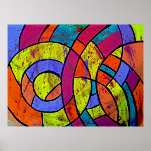 Komposition #9 von Michael Moffa Poster (Vorne)