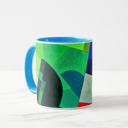Komposition, abstrakte Kunst von Otto Freundlich Tasse (Vorderseite Links)