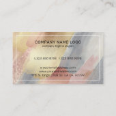 Komposition aus funkelnden Pinselstrichen 2 Visite Visitenkarte (Rückseite)