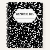 Komposition Classic Muster Spiral Notebook Notizblock (Vorderseite)