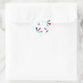 Komposition der Blume Herz-Aufkleber (Tasche)