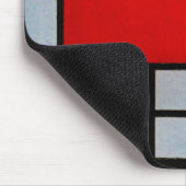 Komposition mit großem rotem Flugzeug Mousepad (Ecke)